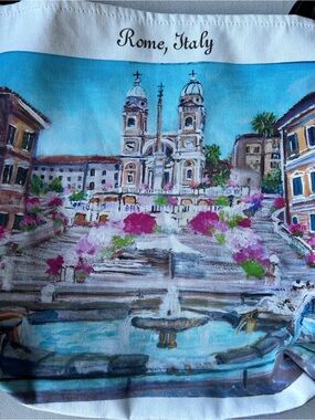 Book Tote ~ Rome Italy ~ Piazza di Spagna by Teresa Dominici